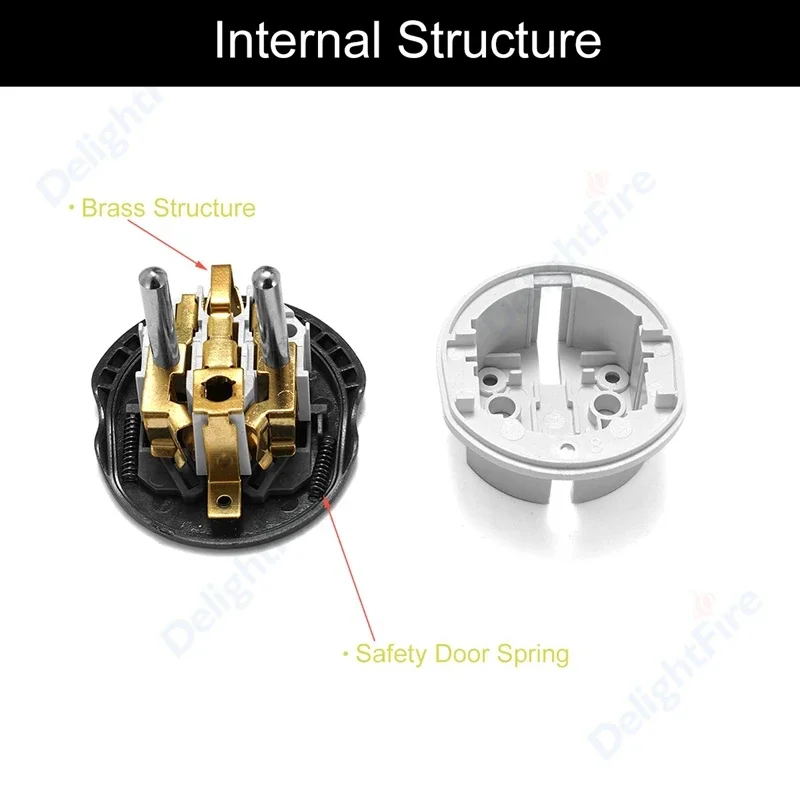 EU Cắm Đa Năng 16A EU Chuyển Đổi 2 Pin Tròn Ổ Cắm Âu Anh CN Mỹ EU Ổ Điện AC 250V Du Lịch Chất Lượng Cao