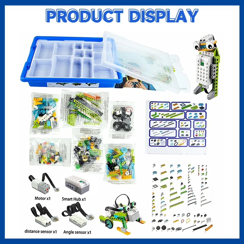 NEW Technical Parts Wedo  Battery Robotics Construction Set Building Blocks Compatible Wedo 2.0 Educational DIY