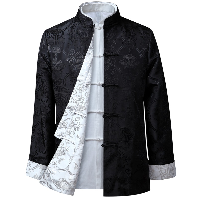 Männer Chinesischen Drachen Hemd Kung Fu Mäntel China Neue Jahr Tang-anzug Traditionelle Chinesische Kleidung Für Männer Jacken Hanfu Männer Kleidung