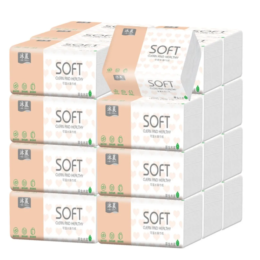 400 Sheets of Tissue Paper Household Wipes Toilet Paper Napkins Full Box of Facial Tissues Toilet Paper
