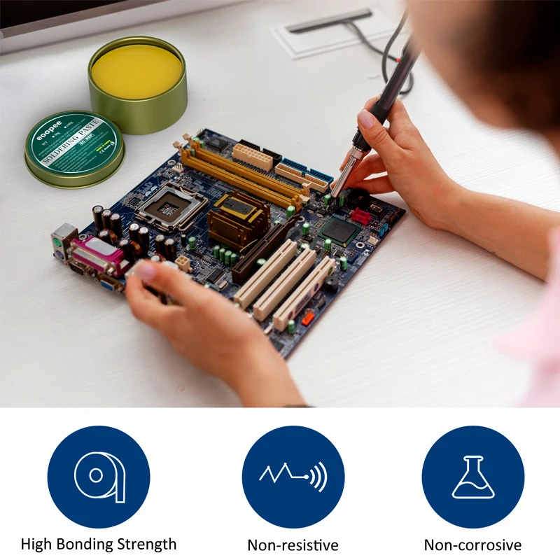 10-200g High-Quality Soldering Paste Flux for Cell Phone Mainboard Printed Circuit Board Repair Rosin-Based Soldering Agent