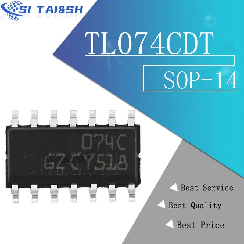 10 peças tl074cdt tl074 sop tl074c smd 074c tl074cdr capa protetora de plástico preto para sop-14