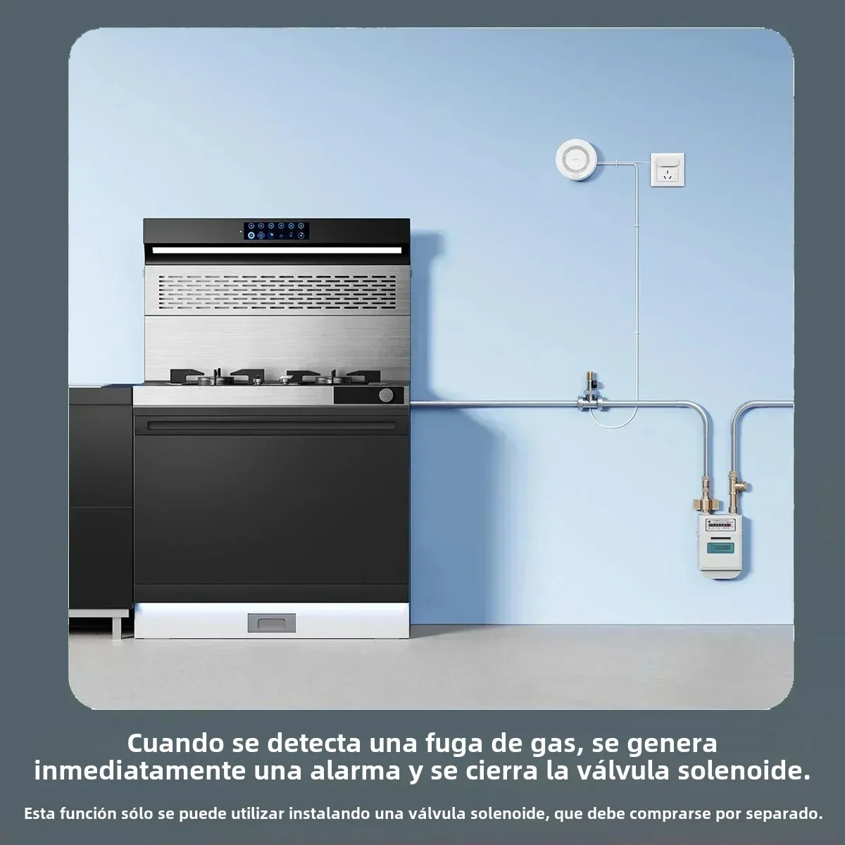 Aqara-Sensor Detector de humo, Detector de Gas Natural Zigbee 3,0, Monitor de alarma contra incendios, alerta de sonido, asistente para el hogar, aplicación que funciona con Homekit