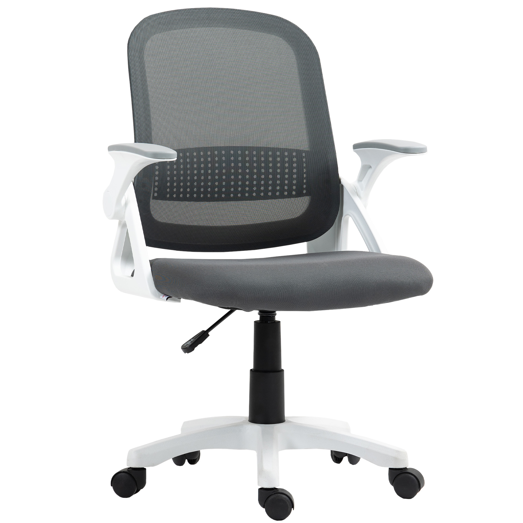 HOMCOM Ergonomic Swivel Computer Chair with Flip-up Armrests