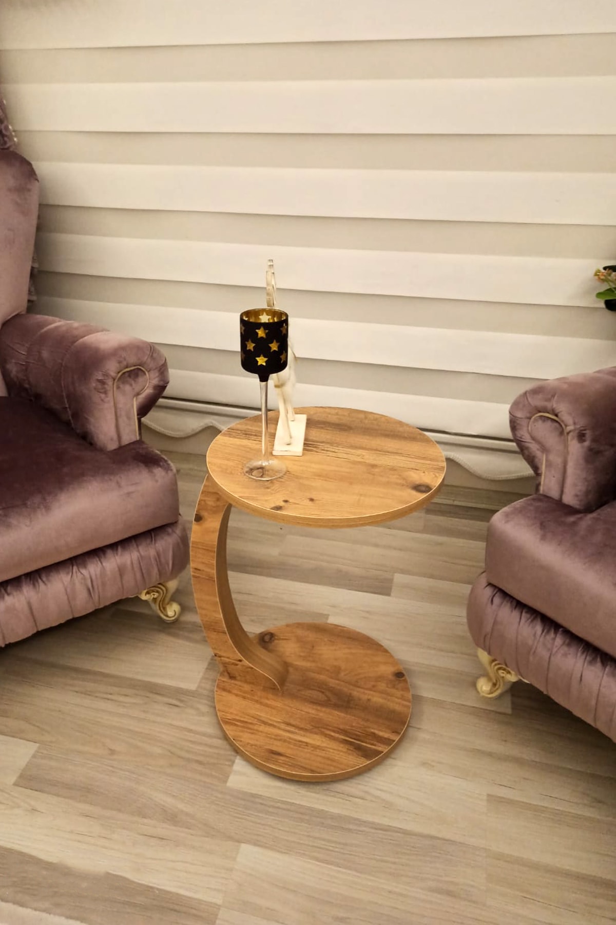 Beroda C Meja Sofa Meja Sisi Meja Bersarang Meja Pelayanan Meja Walnut