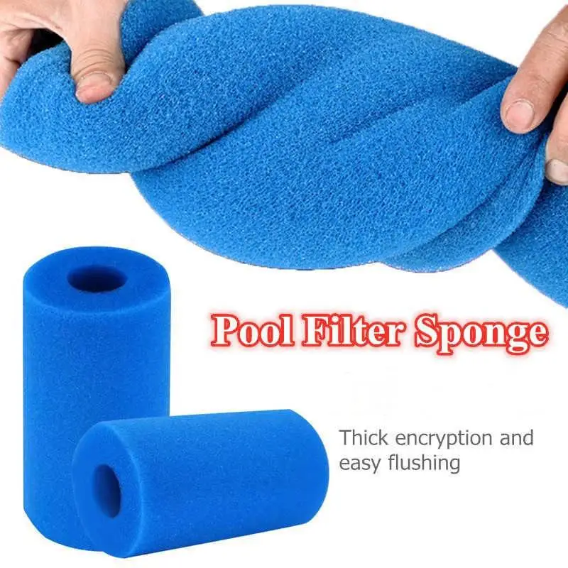 Swimming Pool Evolver Sponge Cartridge Reusable Washable Biofoam Cleaner Water Bag Concentric Cylindrical Filter Sponge Parts