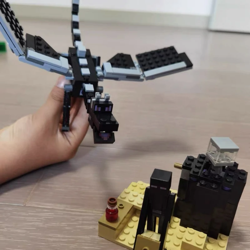 Idéias criativas O dragão ender modelo bloco de construção Brinquedo para presente de aniversário
