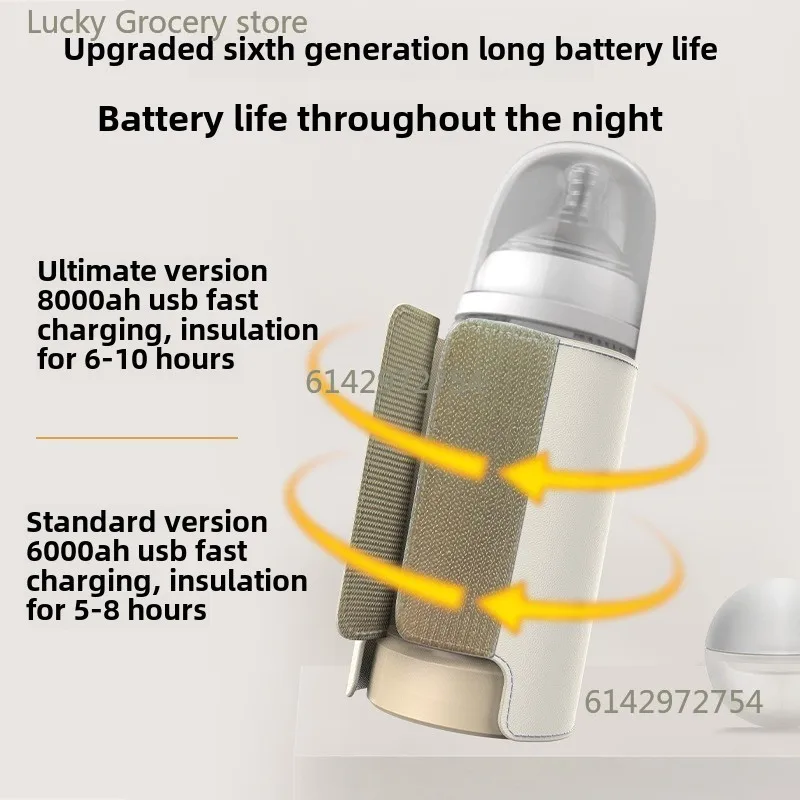 USB multifunctionele zuigfles met hoge capaciteit Slimme temperatuurregeling Warmer scherm Pasgeboren babyfleswarmer hoes