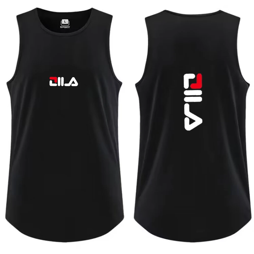 Men's Tank Top Casual Breathable Sleeveless Shirt Outdoor Basketball Sports Vest Fashion Gym T-shirt Man Summer Street Loose Tee