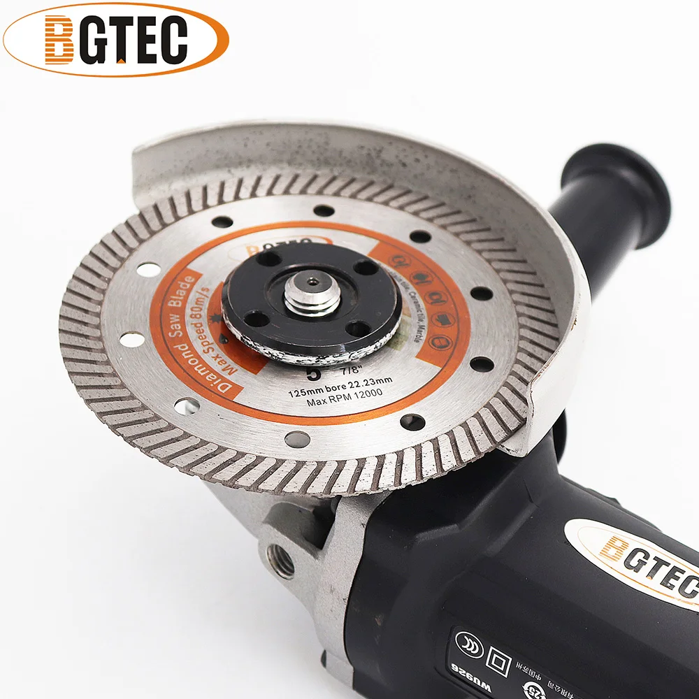 BGTEC, 1 unidad, 4/4, 5/5/6/7/9 pulgadas, disco de corte de diamante superfino, hoja de sierra, azulejo de cerámica, granito, mármol, placa de corte en seco de 105-230mm