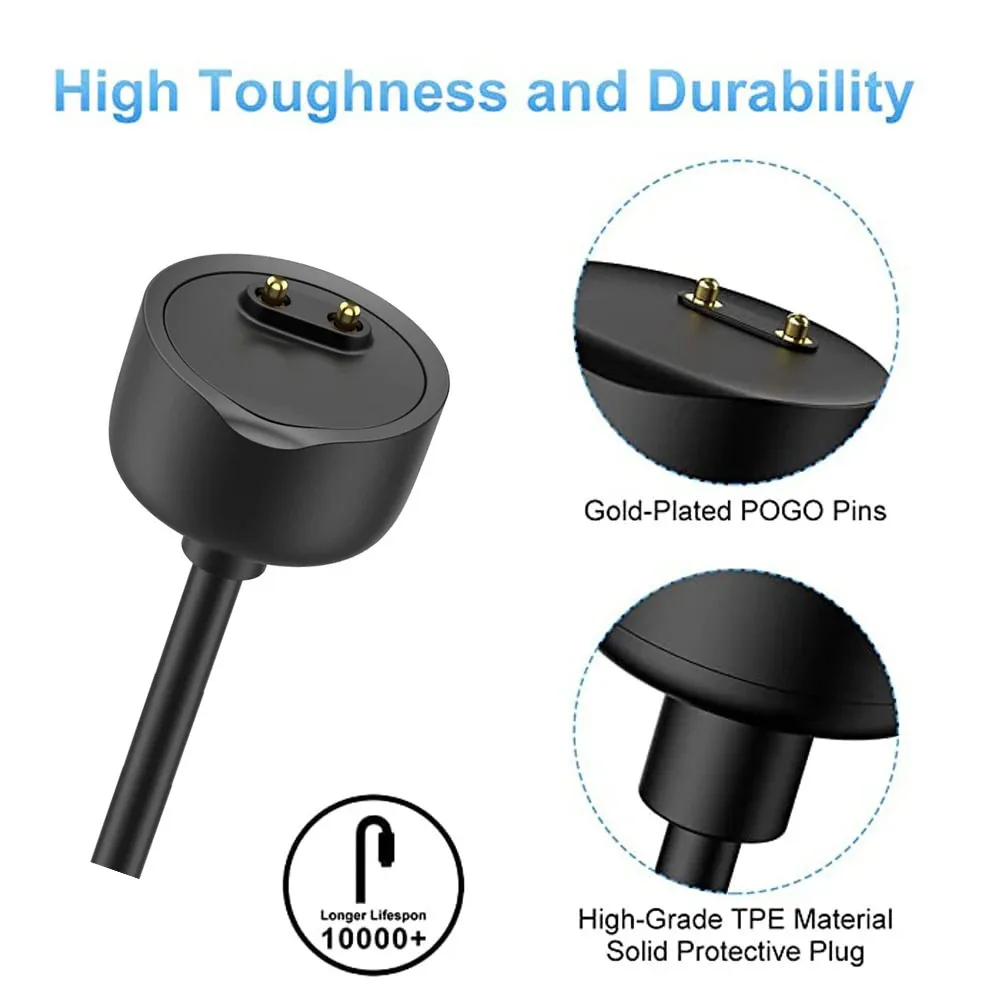 Magnetic Charger สําหรับ Xiao mi mi Band 8 7 6 5 4 3 สายชาร์จ USB สําหรับ mi Band 2 สายชาร์จสําหรับสร้อยข้อมือสมาร์ทเครื่องชาร์จ
