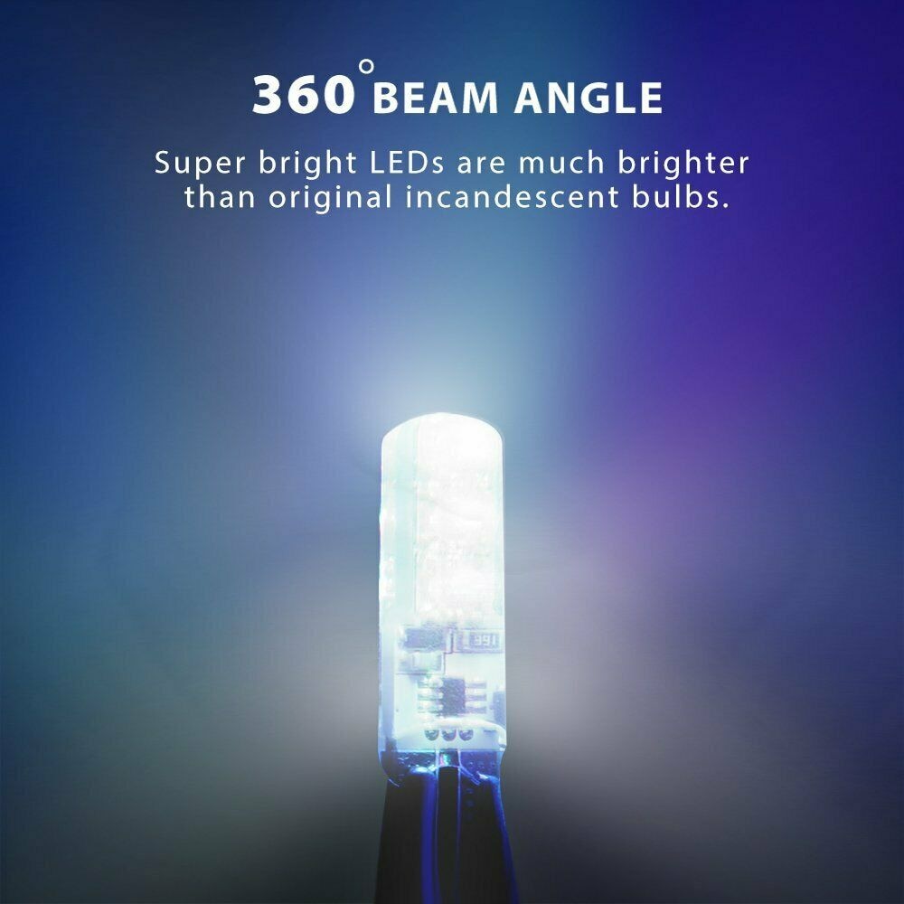 ไฟโดมพู่ห้อยสำหรับ W5w T10 168 5050หลอด LED ซิลิโคนด้านข้างไฟ LED ตัวควบคุมระยะไกลโคมไฟ RGB ไฟแสดงความกว้างของหลอดไฟ