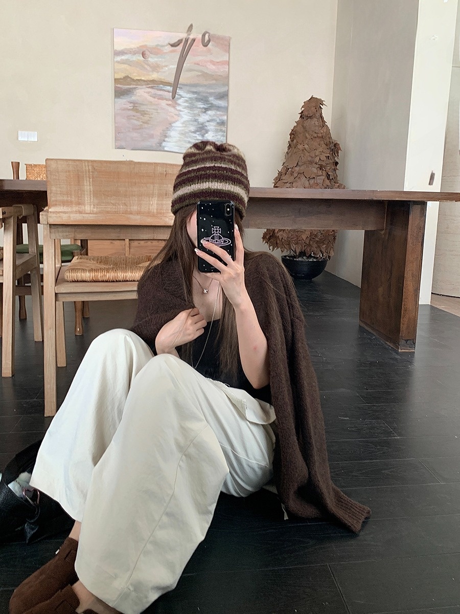 High Waist Wide Leg Straight Leg Pants Women's Spring Autumn New Sle Casual Lace Splicing Pants Loose Fit Floor Length