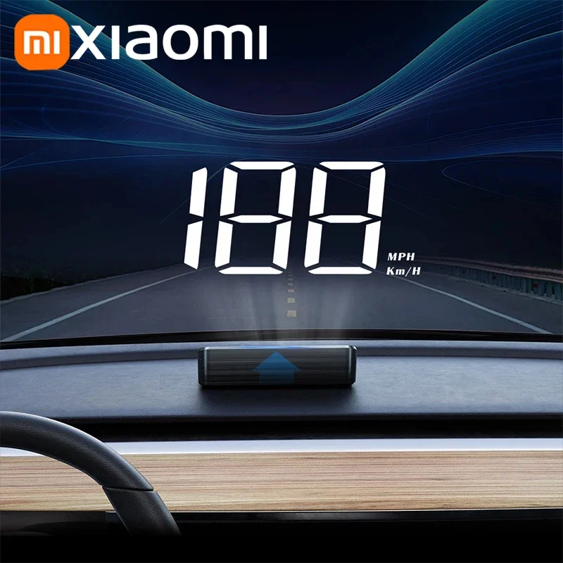 Xiaomi Car Speedometer HUD Head Up Display Digital Speed Meter Windshield Projector MPH Auto Electronics Windshield Projector