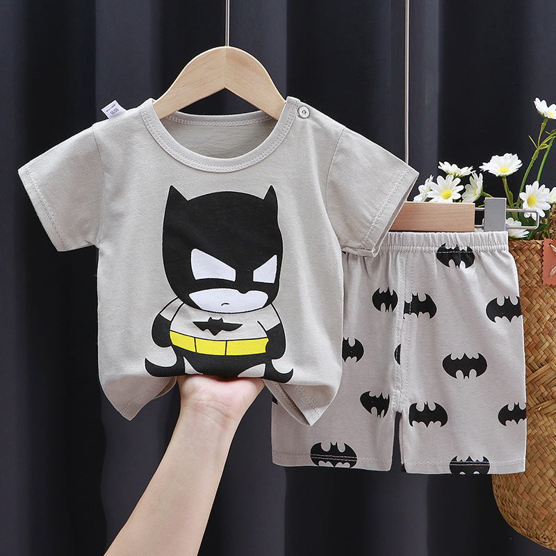 Conjuntos de roupas infantis meninos dos desenhos animados impressão camiseta simples moda camisetas shorts novos bonito topos fatos de treino crianças manga curta topos shorts