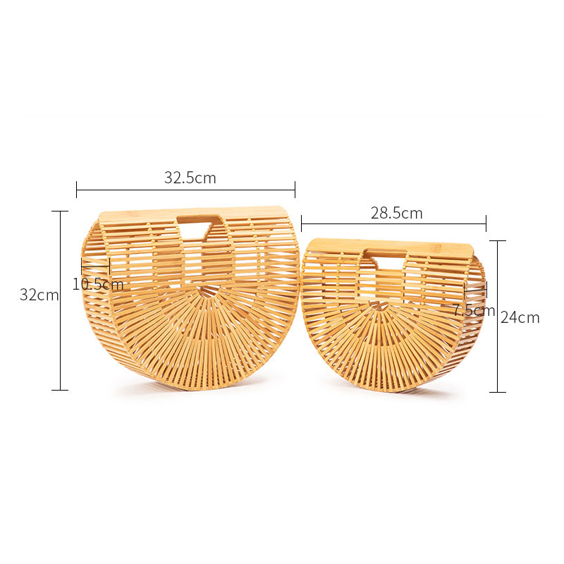 Saco de palha tecido à mão feminino, saco feito à mão, palha, semi-circular, boa qualidade, para a praia, verão