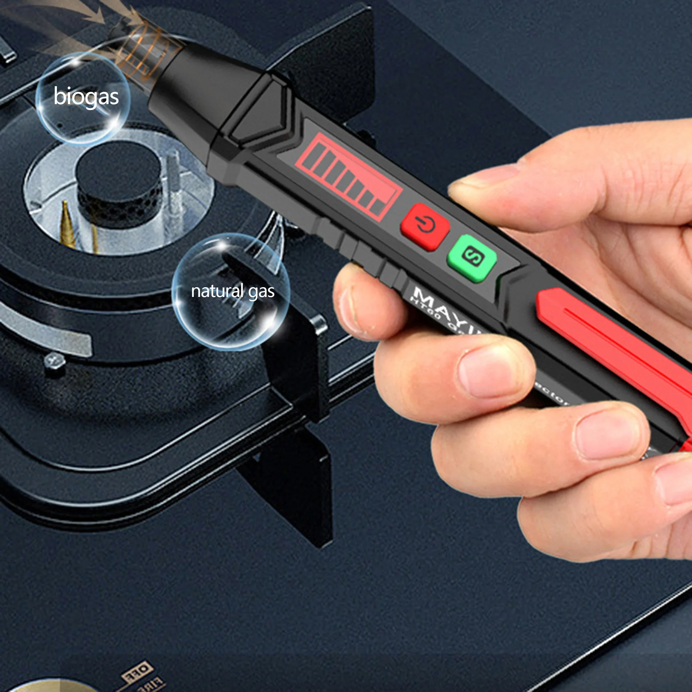 Alarme detector de gás combustível para detector de vazamento de gás natural doméstico