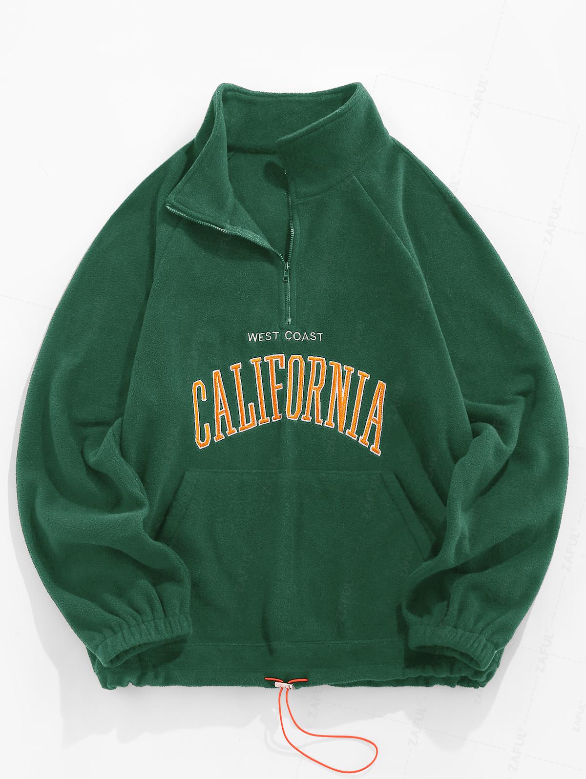 ZAFUL 남성용 후드 푹신한 양털 따뜻한 스웨터 편지 수 놓은 빈티지 streetwear 풀오버 가을 겨울을위한 sudaderas