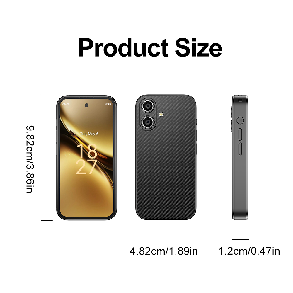 SOYES Q333 4GB RAM 64GB ROM Android 12,0 Smartphone MTK6762 2000mAh Face ID 4G LTE tipo C OTG pantalla de 3,58 pulgadas 8MP/5MP teléfono pequeño