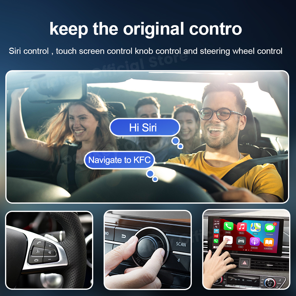 Carlinkit 5 2air sem fio carplay android auto caixa sem fio 2 em 1 adaptador de 2 canais trabalho wake spotify 5.8ghz wifi bt5.0 siri gps