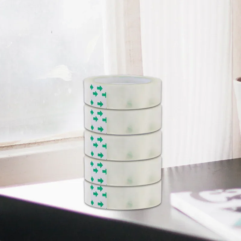 1-10 ロール透明テープリフィルクリアテープリフィルディスペンサー用目に見えないテープオフィスホームスクール用品 18/12/8 ミリメートル