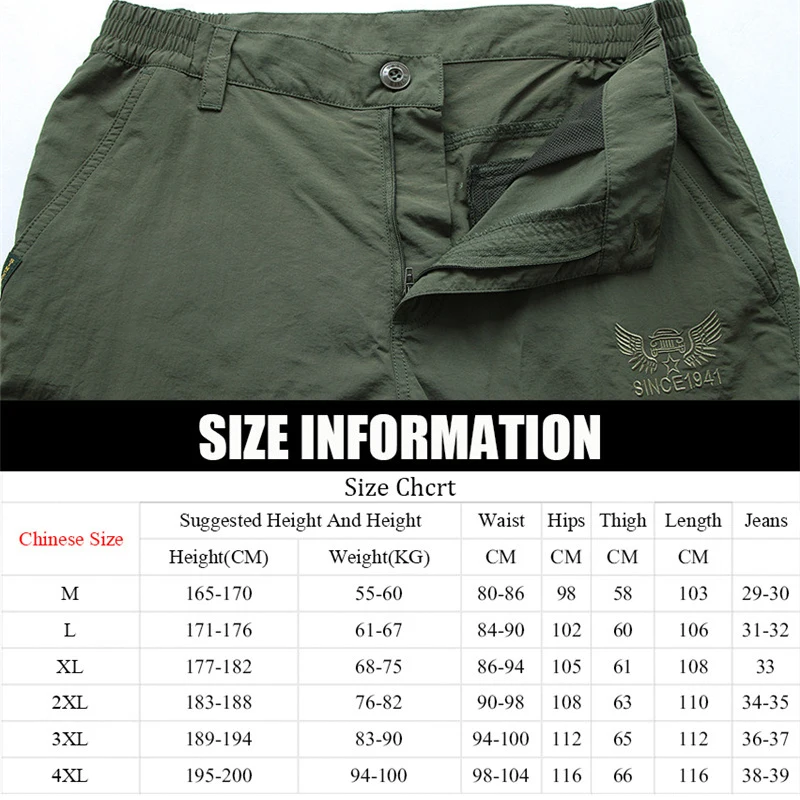 Calça cargo tática masculina de verão, leve, casual, à prova d'água, resistente ao desgaste, multibolsos, caminhadas ao ar livre