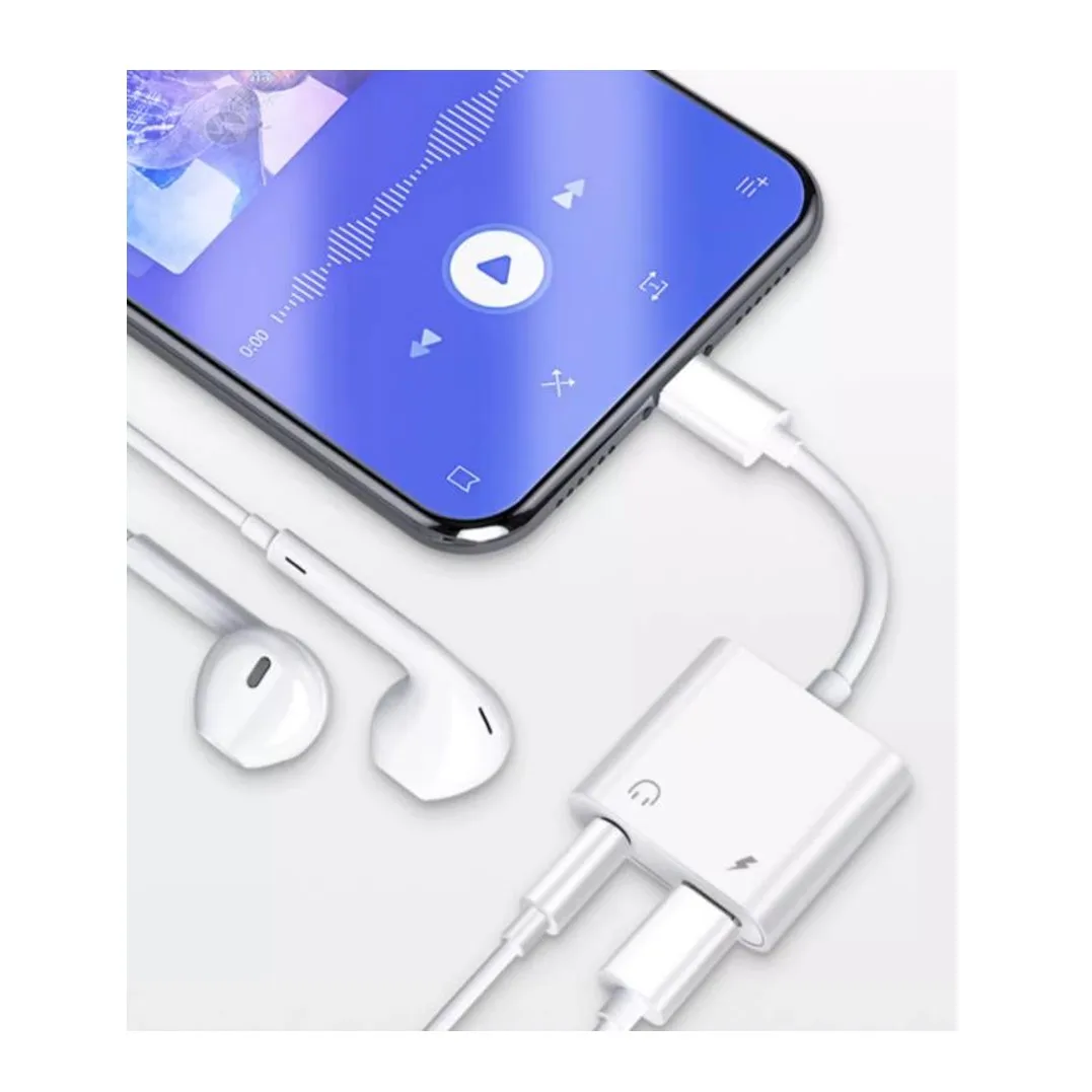 Konverter Lightning | Adaptor cocok untuk audio/pengisian daya ponsel Apple, antarmuka Lightning/3.5mm