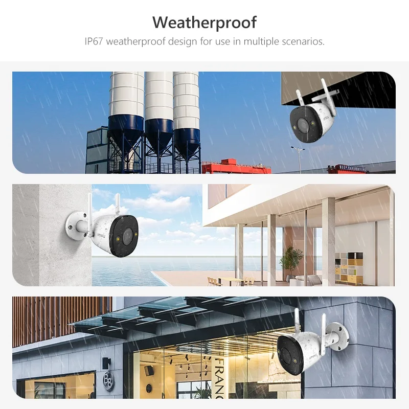 IMOU Bullet 2E 4MP 3K foco incorporado cámara WiFi a todo Color al aire libre IP67 impermeable seguridad del hogar cámara IP de detección humana