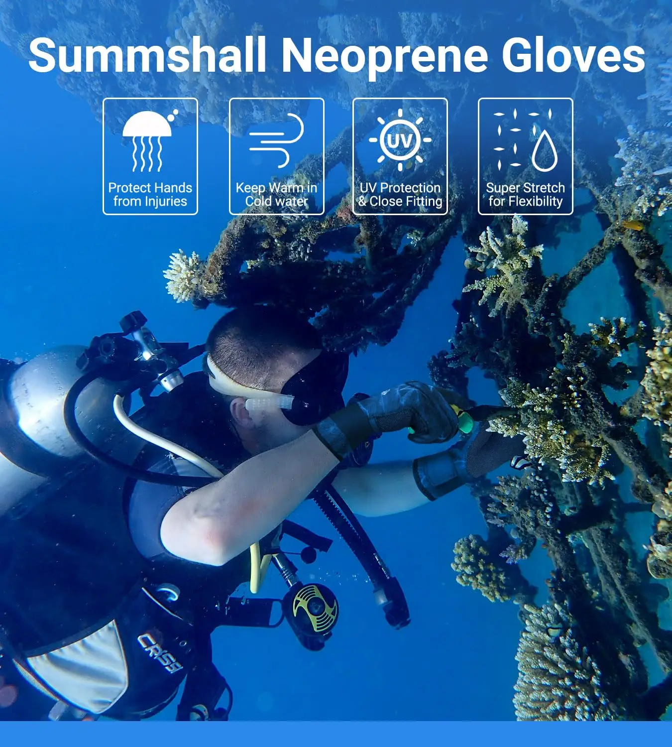 ใหม่ถุงมือ Neoprene 3 มม.ถุงมือสําหรับผู้ชายผู้หญิงความร้อนอุ่นถุงมือดําน้ํา Anti SLIP Surfing ถุงมือสําหรับ Spearfishing