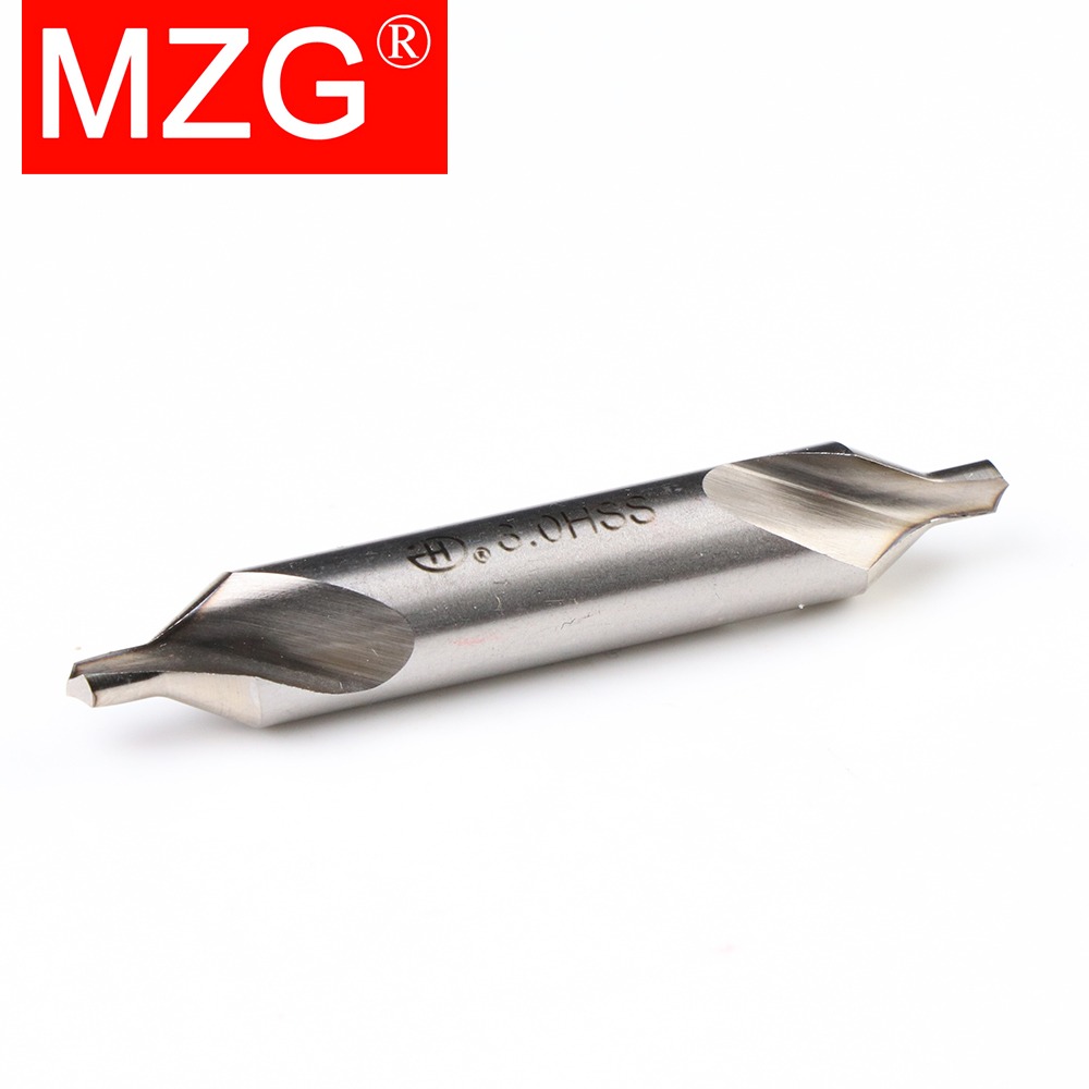 MZG 1/5/10 Stück 1 Satz HSS-Zentrierbohrer kombinierte Zentrierbohrer 60 Grad Senker Winkel Metallbohrer 1/1,5/2/2,5/3/4/5