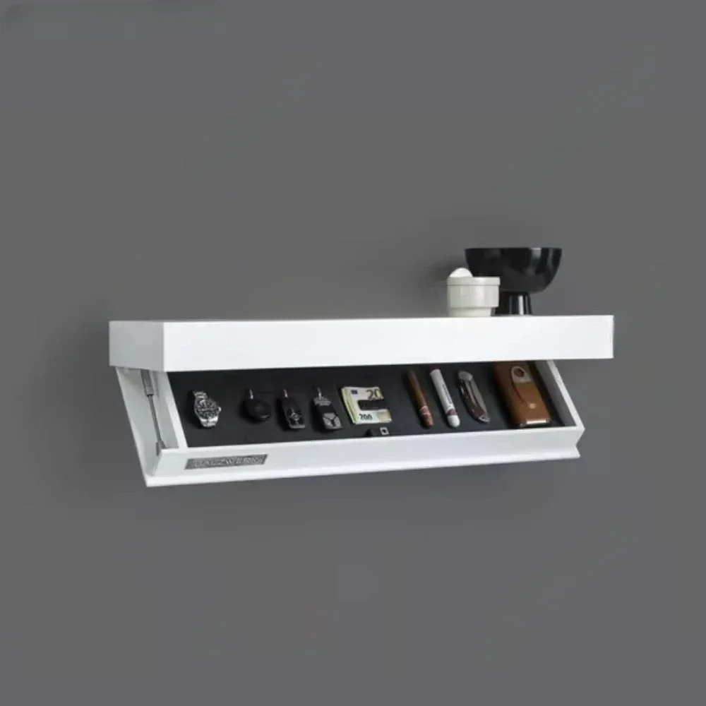 Wandmontiertes Magicflap-Designer-Regal aus Holz, multifunktional, verdecktes schwebendes Regal, geheimes Fach, Wandregale, Heimdekoration