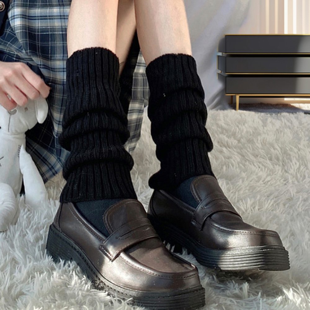 Lolita Beinlinge Frauen Lange Socken Gestrickte Warme Fuß Abdeckung Weiß Arm Wärmer Damen Herbst Winter Häkeln Socken Boot Manschetten