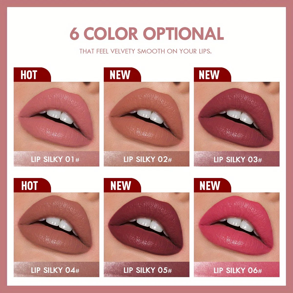 Lápiz labial mate resistente al agua, taza antiadherente de larga duración, tinte de labios, lápiz labial cosmético desnudo, maquillaje