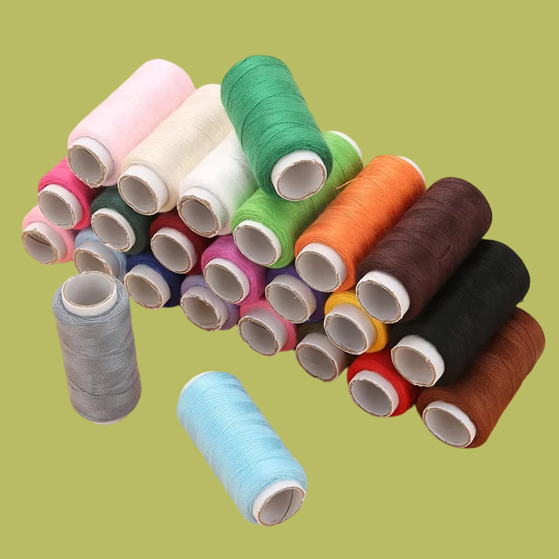 Fils à coudre à broder en Polyester, 10/24 couleurs, Patch artisanal de couture à la main, fournitures de couture au volant