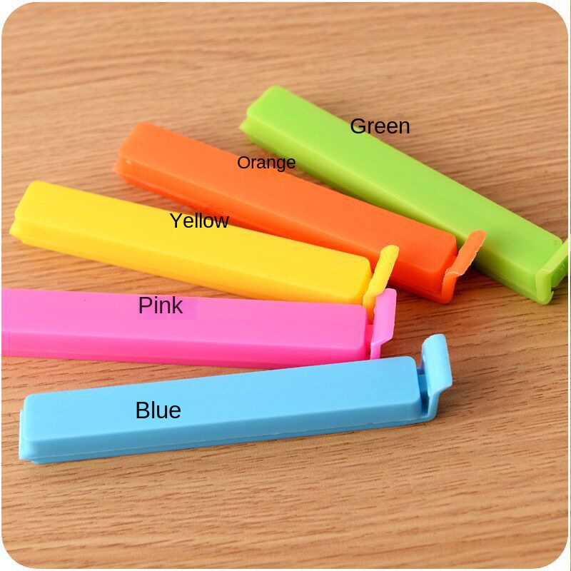 Clips coloridos para alimentos, bolsas para aperitivos, abrazaderas de sellado, sellador resistente al desgaste, abrazadera para almacenamiento de condimentos de pan fresco, utensilios de cocina
