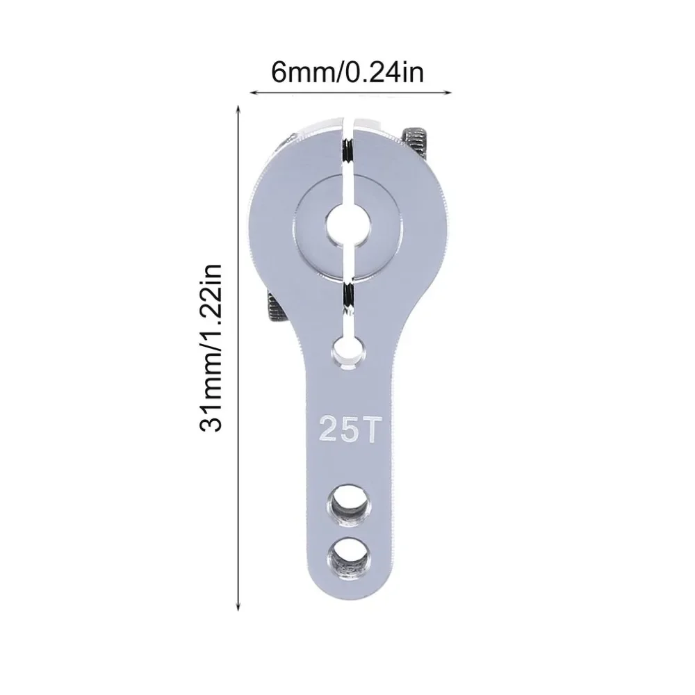 25T  Metal RC Servo Arm Horn for Futaba Savox Xcore HL HSP HD Power MG995 MG996R E9001 AXIAL SCX10 WPL C24 C34 MN D90 D91 MN99