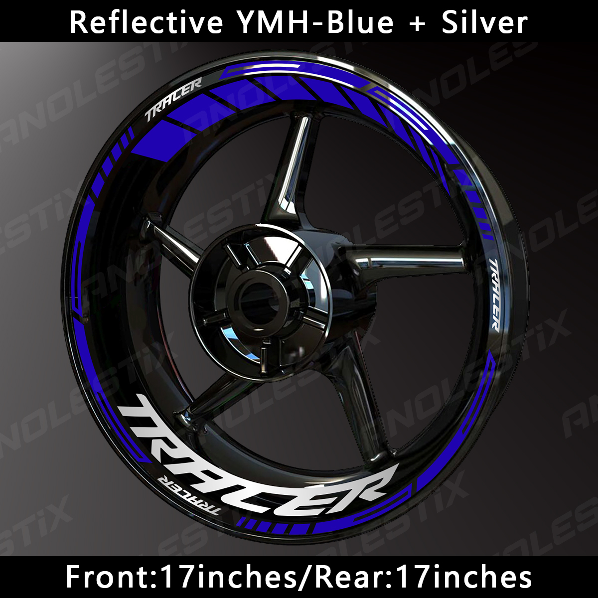 AnoleStix светоотражающая наклейка на колесо мотоцикла, наклейка на ступицу, обод, полосатая лента для YAMAHA TRACER 7 TRACER 9 TRACER 7GT TRACER 9GT