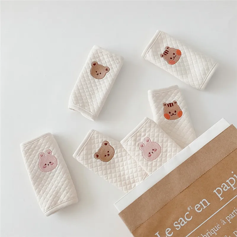 Cinta de ombro para bebê, acessórios para cinto de segurança, proteção contra almofada, almofada do assento do veículo para criança, almofada macia anti-estrangulamento