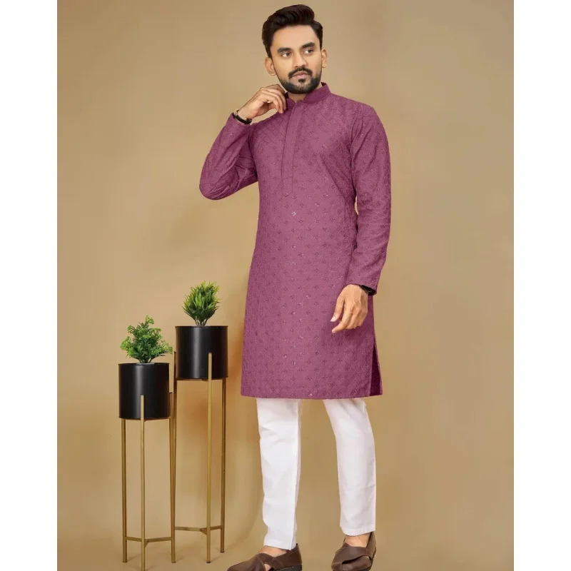 2025 verão masculino digital impresso kurta vardha regular ajuste gola mandarim longo estilo kurta para homem