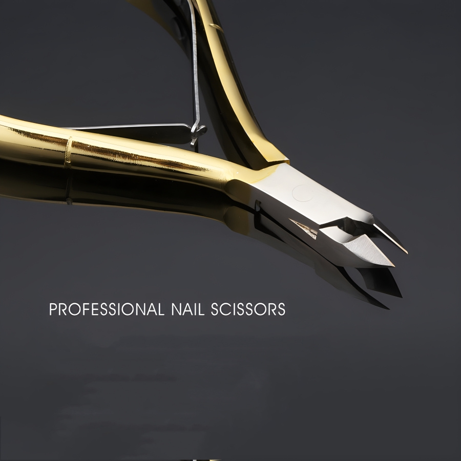 กรรไกรตัดหนังสำหรับทำเล็บ1ชิ้นกรรไกรตัดชุดตัดแต่งเล็บสแตนเลสที่กำจัดผิวหนังที่ตายแล้วเล็บเท้าคีมจะงอยปากนกอินทรี