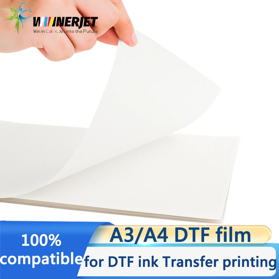 A3/A4 Double side DTF film thickness 75u for DTF ink Transfer printing for T-shirts clothes shoes fabric Transfer printing