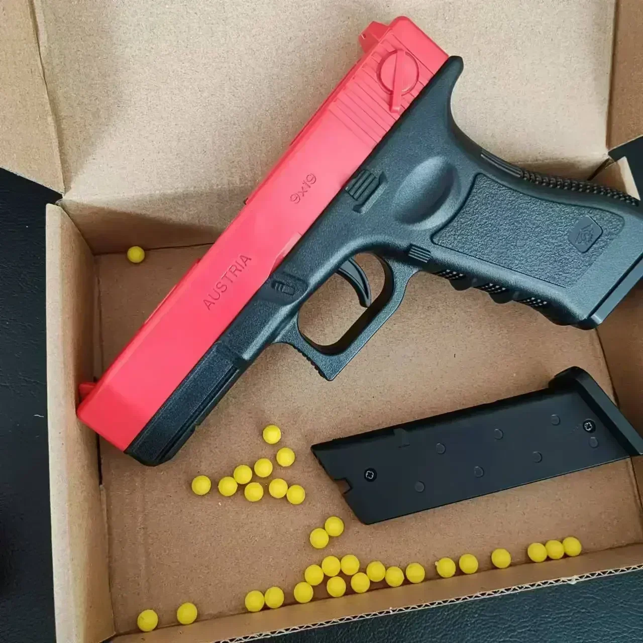 SOTLower revista G17 pistola Manual espuma bola suave bala pistola de juguete lanzador Airsoft CS juegos de disparos armas para niños regalo