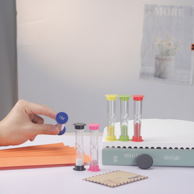 Creative Hourglass Timer Colorful Sand Timers Plastic 30s/1/2/3/5/10mins Sand Clock Timer Kitchen Kids Room Small Sandglass Gift