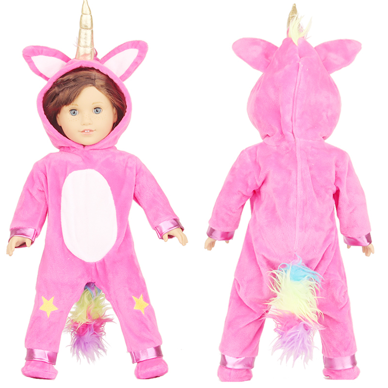 おもちゃアクセサリー 5 色フィット 18 インチ 43 センチメートル人形の服生まれたばかりの赤ちゃん動物人形の服スーツ用ベビーハロウィンフェスティバルギフト