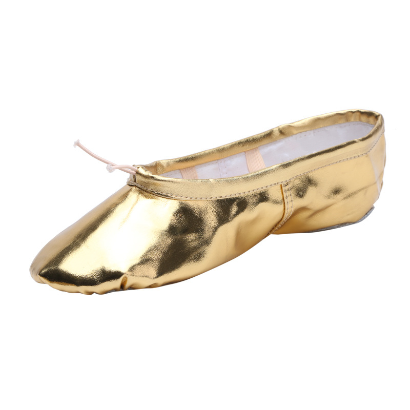 Tovkin qualidade ouro prata plutônio desempenho yoga sapatos de dança do ventre sola macia ginásio ballet sapatos de dança crianças meninas mulher