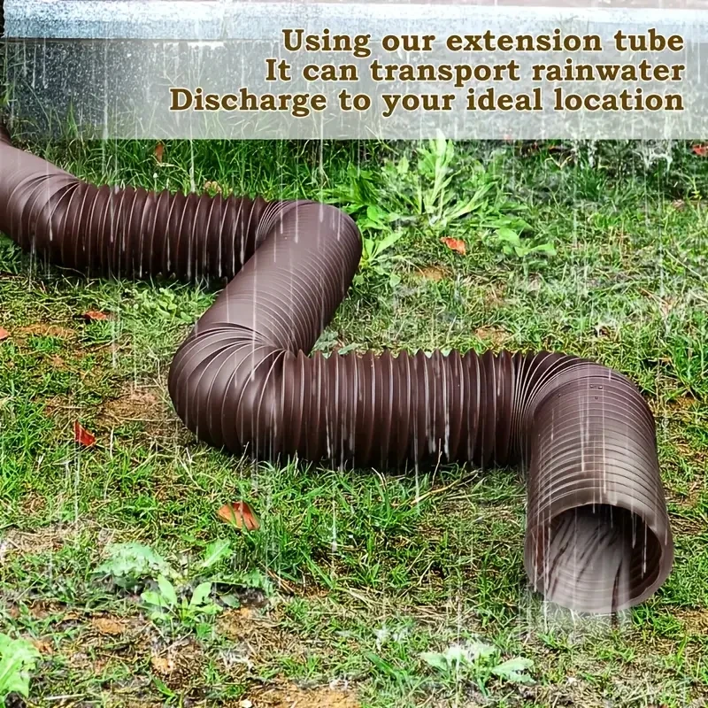 1 pacote flexível chuva calha downspout extensões dreno downspout extensor calha extensão flexível para baixo bico dreno extensão p