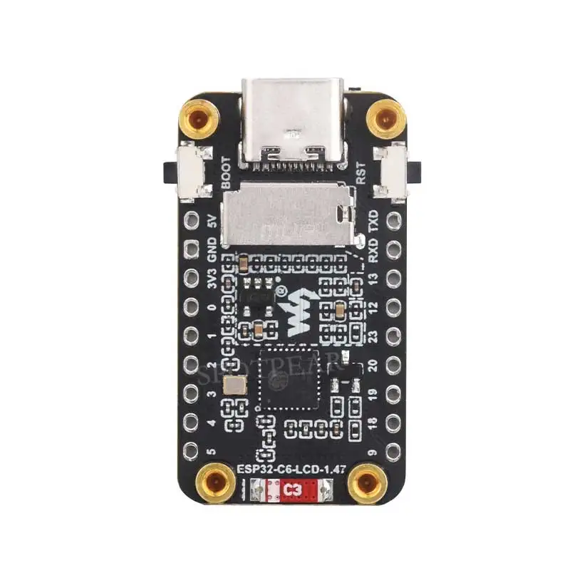 Placa de desarrollo ESP32 C6, pantalla LCD de 1,47 pulgadas ST7789 para Arduino WiFi6/LVGL/HMI Onborad SD-Port/RGB-LED