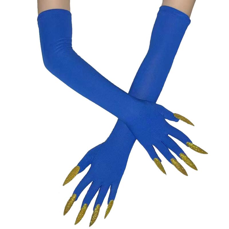 Модные красные перчатки C068 для косплея, Хэллоуина