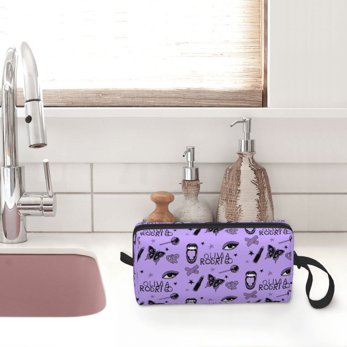 Sour buds Olivia Vampire validgos borse per il trucco borsa per cosmetici di grande capacità Trend custodia per Organizer per trucco all'aperto