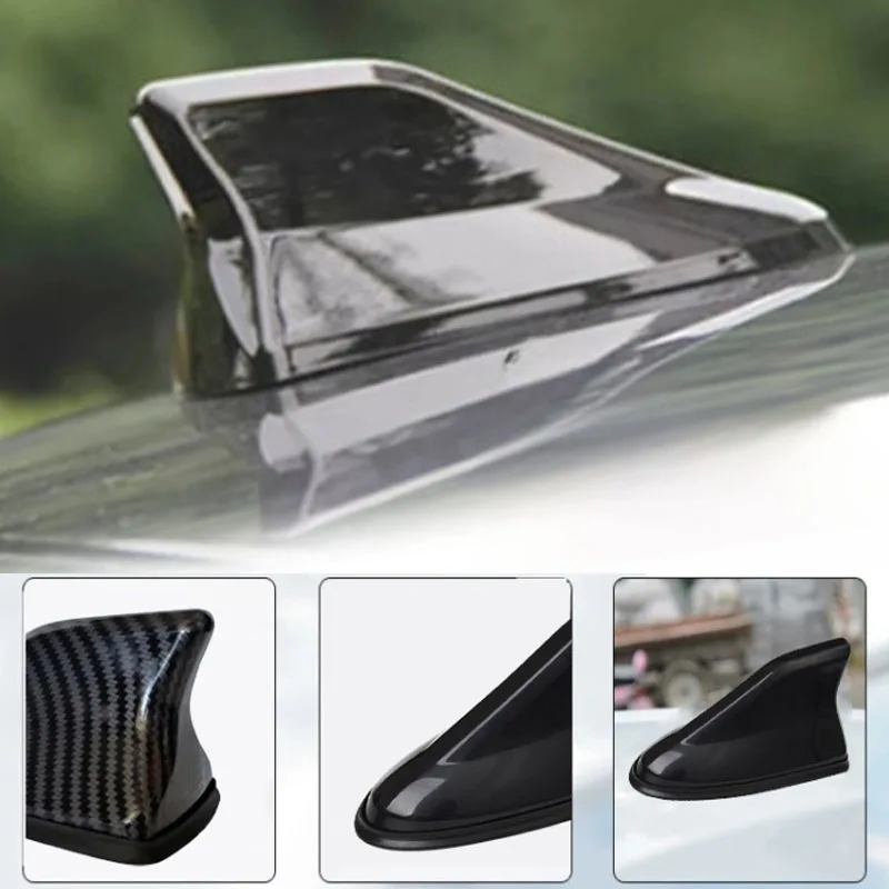 Universele Auto Antennes Haaienvin Antenne Auto Radio Signaal Antennes Dak Antennes Voor Auto Model Auto Styling Carbon Fiber Look